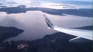 Takeoff from Victoria Airport (YYJ) on WestJet 737