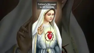 Our Lady Of Fatima&rsquo;s Message in 60 Seconds #FatimaMessage #OurLadyOfFatima #catholic