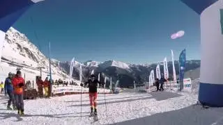 Kilian Jornet and Remi Bonnet at Font Blanca skimo WC 2016