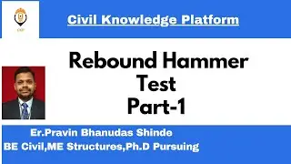 |Rebound Hammer Test-Part-1|Civilknowledge platform|youtube videos|