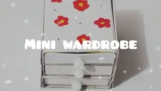 How to make mini wardrobe with matchbox 💖