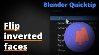 Blender Quicktip Flip inverted faces