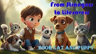 From Strangers to Lifesavers&nbsp;| Poor cat and puppy