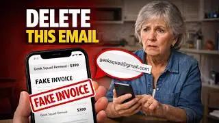 Seniors: Delete This &ldquo;Geek Squad&rdquo; Email Immediately (Fake Invoice Scam)