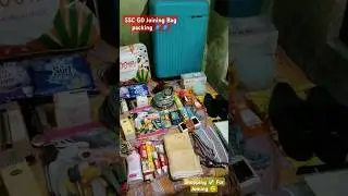 SSC GD Joining Bag packing 🧳 Shopping Complete🤗 ✅#shortvideo #motivation #bsf #love #shorts #video