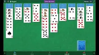 Star Club\Spider\Expert II - #9: Solve the deck in no more than 165 moves