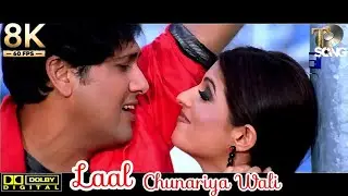 8K Jodi No.1 Laal Chunariya Wali Pe _ Jodi No.1_ Govinda_ Twinkle Khanna_ Alka Yagnik(4K_60FPS)