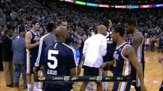 Derrick Favors' Game-Winning Putback Jam to Beat the Lakers