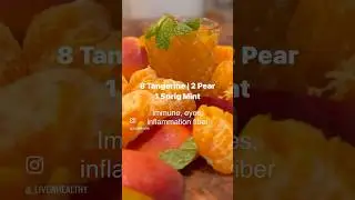 🍑🍊 Tangerine, Peach, and 🌱Mint blend for skin health and immune boosting. ￼