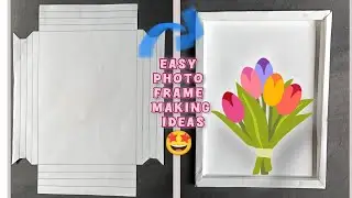 Paper Frame 3D DIY  😱 | Papar Frame Tutorial Shadow box diy | Easy Paper frame meking Idea easycraft
