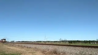 NS 46Z at the GS&F mile post 102G with the Interstate heritage unit