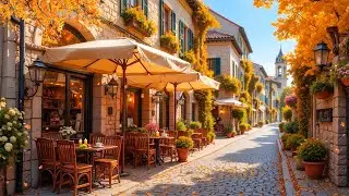 Morning Jazz Coffee Shop Music ☕ Cozy Autumn European Cafe with Gentle Jazz Music for Working, Study