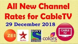 All new Channel Rates for Cable TV DTH from 1st April - ZEE Sony Star Colors | Som Tips