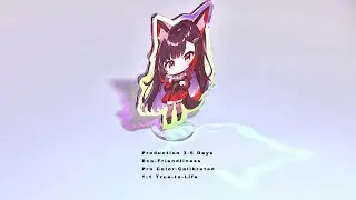 Custom Holographic Rainbow Acrylic Standees Best Anime Art Acrylic Standee custom