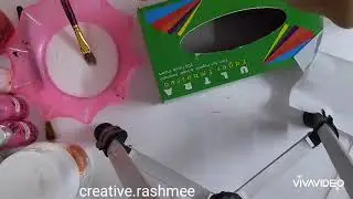 How to Altered and Reuse tissue Box.Video tutorial of Beautiful Tissue Box.
