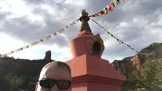 Visiting a Buddhist Stupa in Sedona (March 21, 2021).