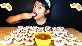 20 BOILED EGGS🥚 EATING CHALLENGE 🥘egg eating challenge 🍲eating show 🥚 mukbang।