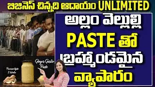 Ginger Garlic Paste | How To make Ginger Garlic Paste making Business | Telugu Business Ideas