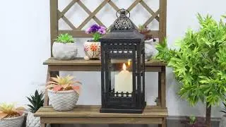 ✨ Bold Contrast, Warm Glow &mdash; Black & Gold Brushed Outdoor Lantern ✨🖤