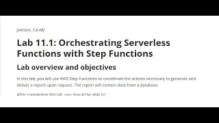 Trần Anh Huy Lab 11.1: Orchestrating Serverless Functions with Step Functions | CloudComputing AWS