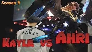 Faker - Kayle vs Ahri Mid - Patch 9.19 LoL Season 9 KR Ranked | League of Legends Replays