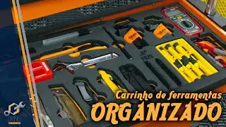 CARRINHO DE FERRAMENTAS ORGANIZADO | Como organizar ferramentas | Fazo Ferramentas