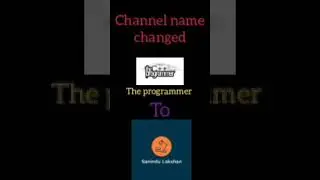 Channel Name Changed | My first #short video...