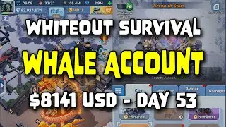 WOS Whale Account - $8141 USD - Day 53