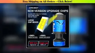 140W 6000K H4 Bi Mini LED Projector Len Car Bulb Headlight Turbo fan LED Lamp Plug and Play For