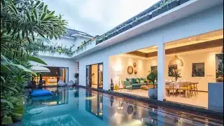 Frangipani Jingga Villa, 3BR near berawa beach Canggu walk away 450m to Atlas or Finns beach Club