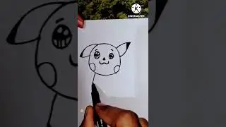 How to draw  POKEMON GO -PIKACHU Easy 😍🥰 #shorts #youtubeshorts #drawing #art #pokemon #pikachu