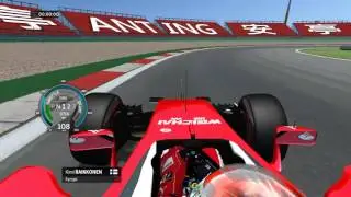 rFactor F1 2016 Raikkonen China onboard