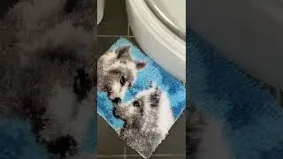 Several uses!! #buy #smallbusiness #vintedseller #cute #rug #wolf