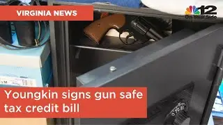 Youngkin signs gun safe tax credit bill, garners support from both sides of gun debate