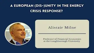 European (dis-)unity in the energy crisis response with Alistair Milne