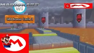 Mario Kart (Wii) GBA Bowser Castle 3 (Mario)