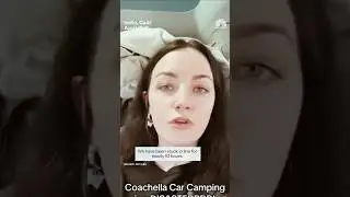 Coachella goers wait hours in car with nofood or bathrooms to enter camping area #shorts #usanews