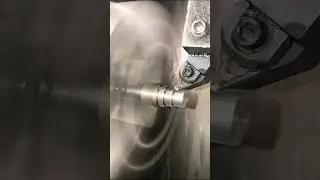M10&times;1.5 threading cutting on cnc machine | #cnc #cncmachine #shorts