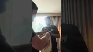 Tony unboxing his prizes! #momocon2025 #momoconpanel #reward #short #geekvariants