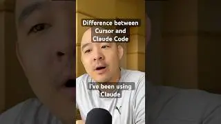 The difference between Claude Code and Cursor #ai #cursor #cursorai #claudecode #claude