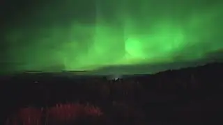 Auroral Substorm Over Denali National Park, Talkeetna, Alaska (DJI Osmo Pockt 3 4K HDR)
