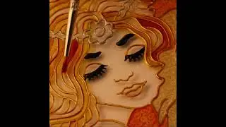 The Princess, painting on glass. DIY idea by Mr.Hi!