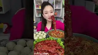 Asmr Chinese Eating Spicy Mukbang 🥵🌶️ #asmreating #coolasmr