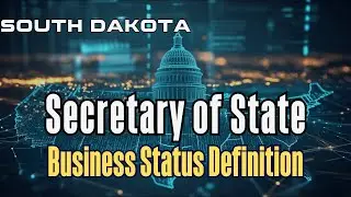 South Dakota's 9 Business Entity Status Definition - Real Time Secretary of State Data