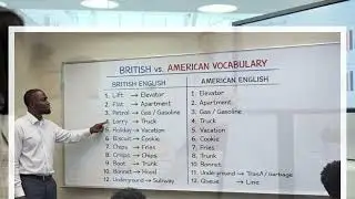 English vs American Vocabularies