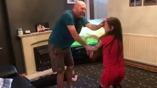 DAD VS DAUGHTER WWE WORLD TITLE WRESTLING MATCH