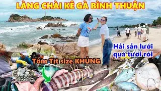 Làng chài Kê Gà Bình Thuận hải sản lưới tươi rói du khách trầm trồ. Hải đăng cổ và lâu đời nhất VN