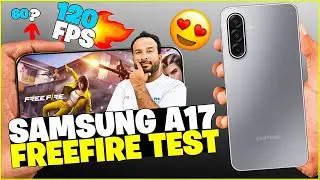 Samsung A17 Free Fire Test 🔥 Graphics, FPS & Performance Review | Ultimate Gaming Check!