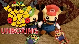Mario and Luigi Pikachu Plush Unboxing