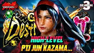T8 Season 3 – PTJ World Best Jun Kazama Unbeatable Gameplay!